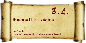 Budaspitz Laborc névjegykártya